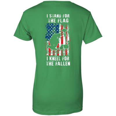 I Stand For The Flag I Kneel For The Fallen-T-Shirt & Hoodie-Women's T-Shirt-Irish Green