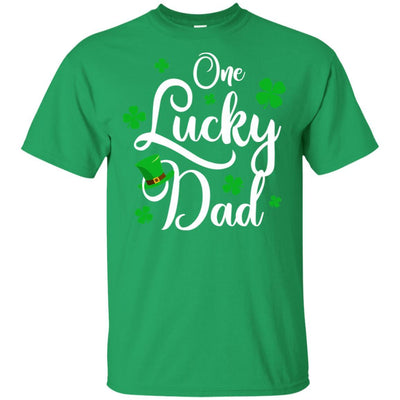 One Lucky Dad St Patricks Day For Daddy-T-Shirt & Hoodie-Classic T-Shirt-Irish Green