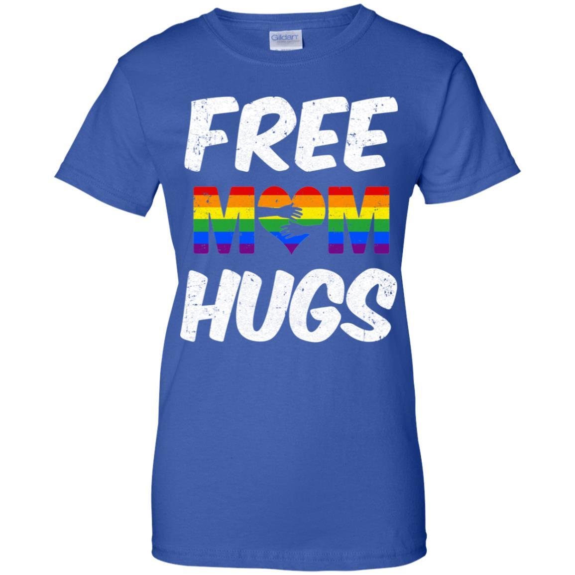 LGBT Pride Month Free Mom Hugs-T-Shirt & Hoodie-Women's T-Shirt-Royal