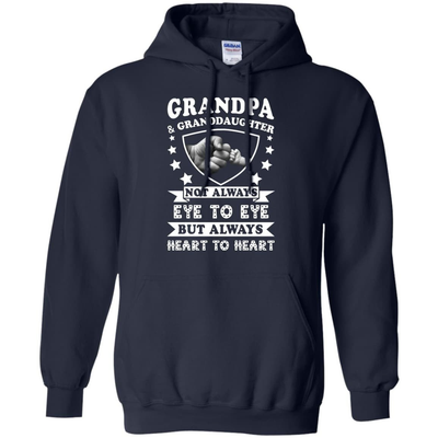 Grandpa And Granddaughter Not Always Eye To Eye-T-Shirt & Hoodie-Pullover Hoodie-Navy