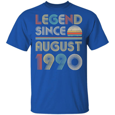 Legend Since August 1990 Vintage 31th Birthday Gifts-T-Shirt & Hoodie-Classic T-Shirt-Royal