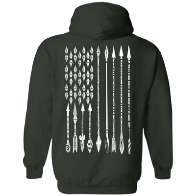 Archery Arrow Flag-T-Shirt & Hoodie-Pullover Hoodie-Forest Green