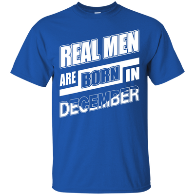 Real Men Are Born In December-T-Shirt & Hoodie-Classic T-Shirt-Royal