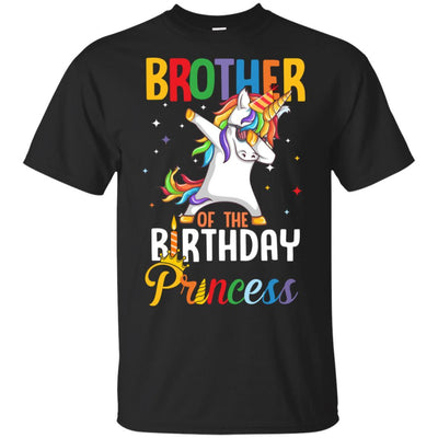 Brother Of The Birthday Girl Dabbing Unicorn Party-T-Shirt & Hoodie-Classic T-Shirt-Black