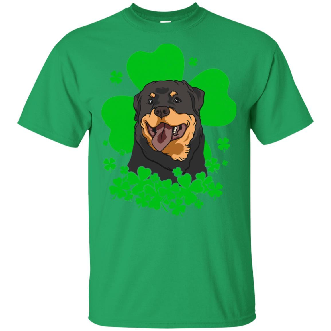 Rottweiler St. Patrick's Day Clovers-T-Shirt & Hoodie-Classic T-Shirt-Irish Green