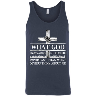 What God Knows About Me Is More Important-T-Shirt & Hoodie-Unisex Tank-Navy