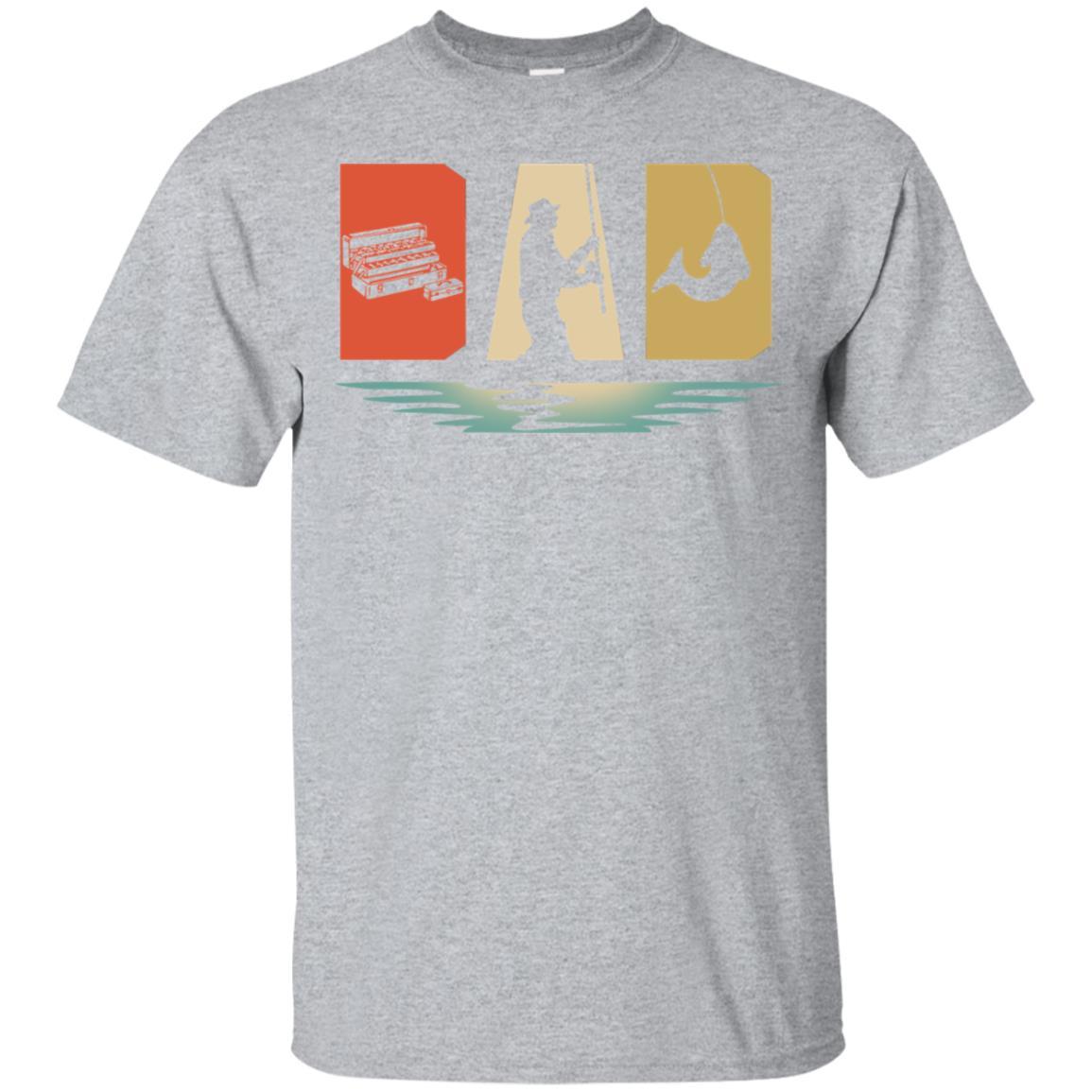 Vintage Fishing Dad Father's Day Gift-T-Shirt & Hoodie-Classic T-Shirt-Sport Grey