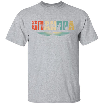 Vintage Fishing Grandpa Father's Day Gift-T-Shirt & Hoodie-Classic T-Shirt-Sport Grey