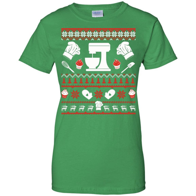 Baking Christmas Sweater-T-Shirt & Hoodie-Women's T-Shirt-Irish Green