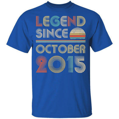 Legend Since October 2015 Vintage 6th Birthday Gifts Youth-Youth Shirt-Youth T-Shirt-Royal