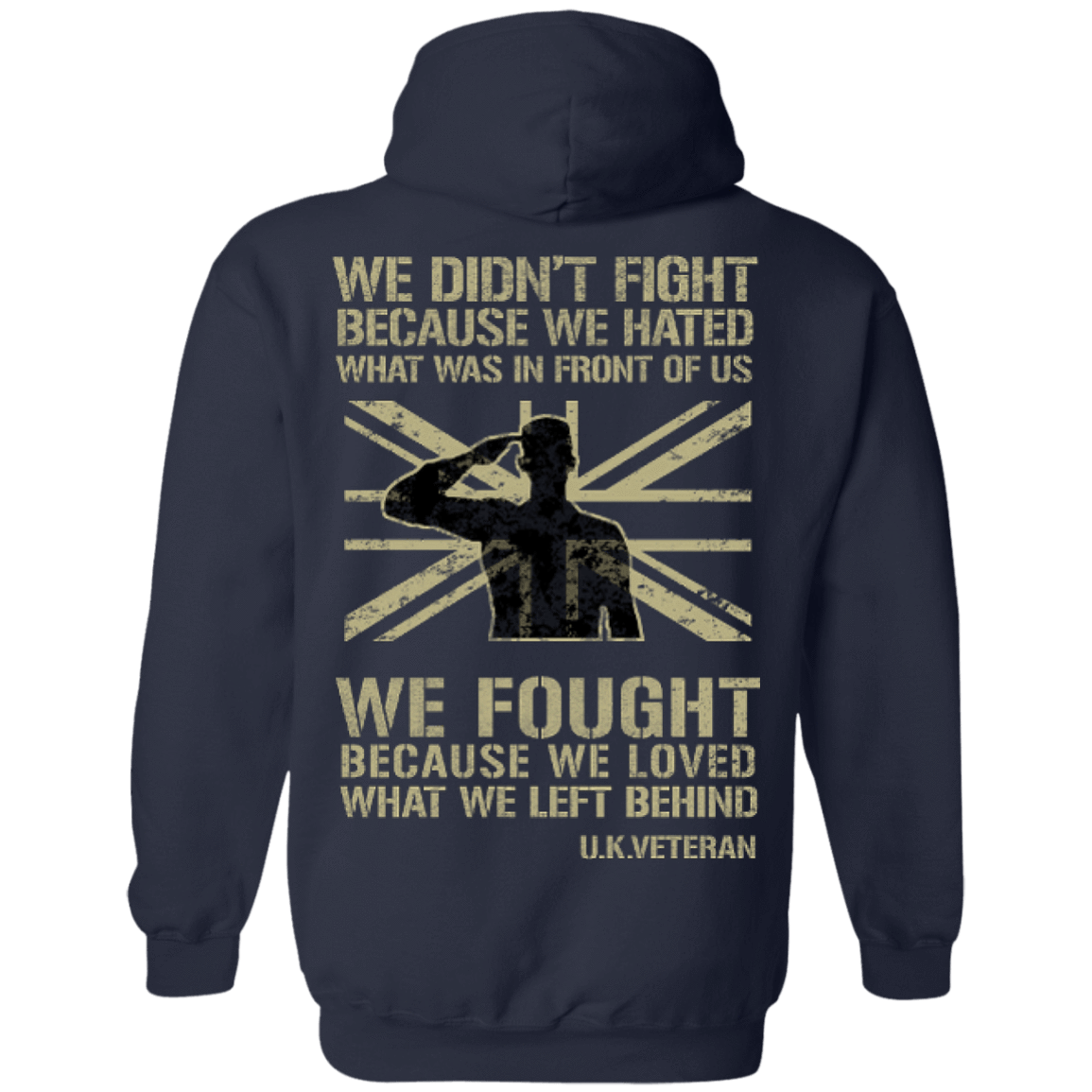 UK Veteran Affairs-T-Shirt & Hoodie-Pullover Hoodie-Navy