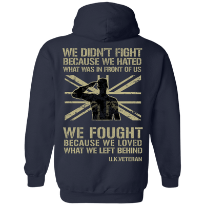 UK Veteran Affairs-T-Shirt & Hoodie-Pullover Hoodie-Navy