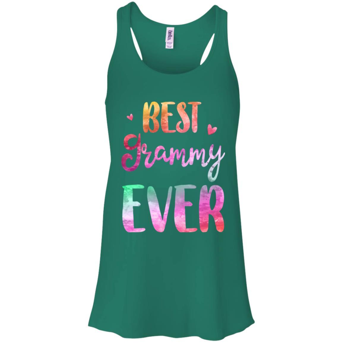 Best Grammy Ever Cute Funny Mothers Day Gift-T-Shirt & Tank Top-Women's Flowy Racerback Tank-Kelly Green