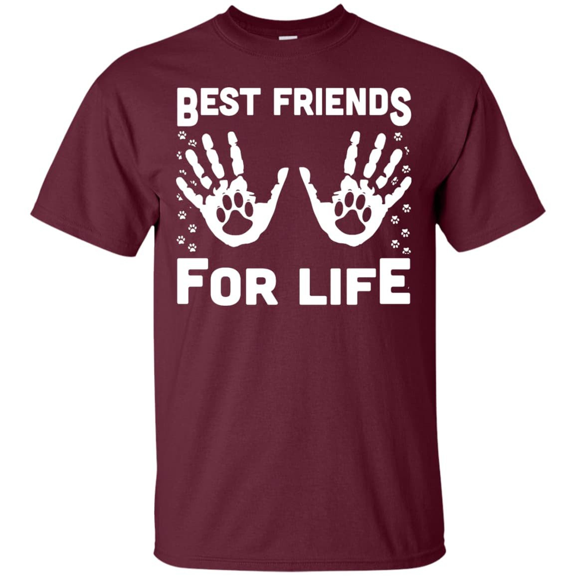 Funny Cat Best Friends For Life-T-Shirt & Hoodie-Classic T-Shirt-Maroon