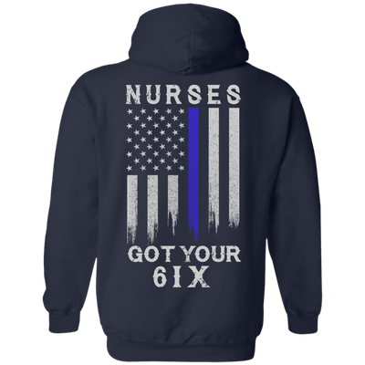Nurse I Got Your 6-T-Shirt & Hoodie-Pullover Hoodie-Navy