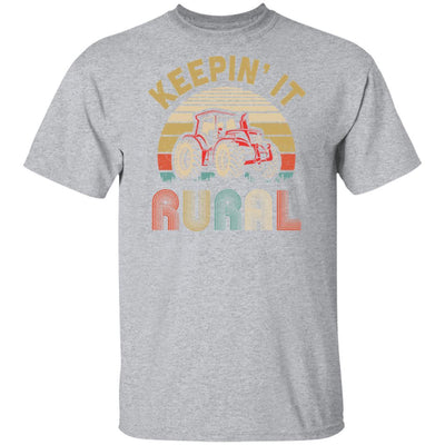 Keepin' It Rural Vintage Farming Tractor Farmer-T-Shirt & Hoodie-Classic T-Shirt-Sport Grey