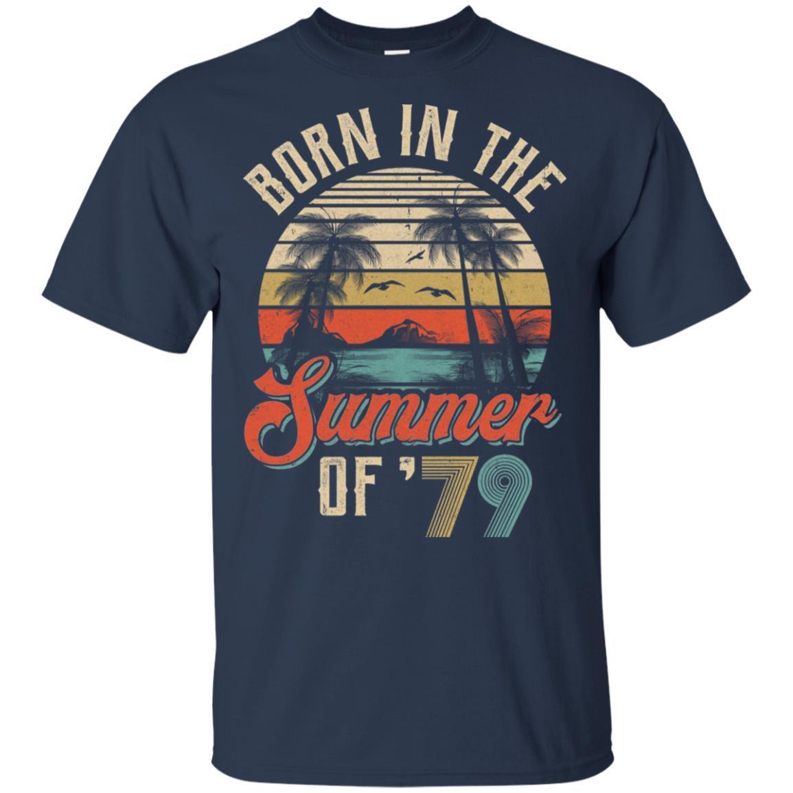 Classic Vintage 1979 42th Birthday Gift Summer Of 79-T-Shirt & Hoodie-Classic T-Shirt-Navy