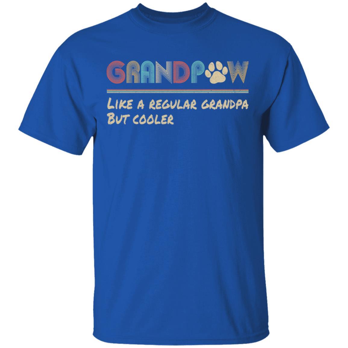 Grandpaw Like A Regular Grandpa But Cooler Funny Dog Lover-T-Shirt & Hoodie-Classic T-Shirt-Royal
