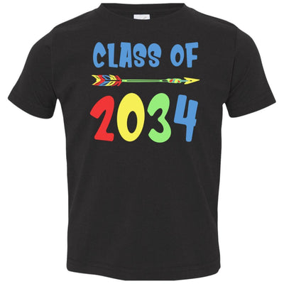 Class Of 2034 Grow With Me Pre-K First Day Of School Youth-Youth Shirt-Toddler T-Shirt-Black