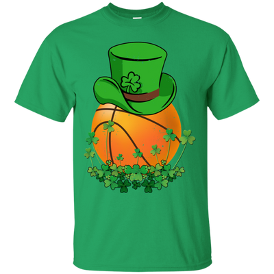 Shamrock Basketball Leprechaun St Patricks Day-T-Shirt & Hoodie-Classic T-Shirt-Irish Green