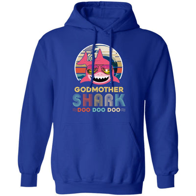 Retro Vintage Godmother Shark Doo Doo Doo-T-Shirt & Hoodie-Pullover Hoodie-Royal