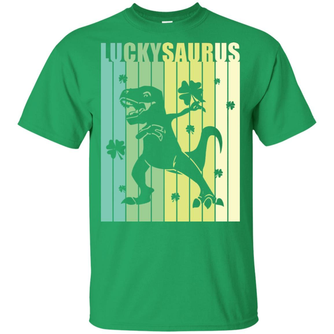 Happy St Pat Rex Day Dinosaur T-Rex Kids Patricks Day Youth-Youth Shirt-Youth T-Shirt-Irish Green