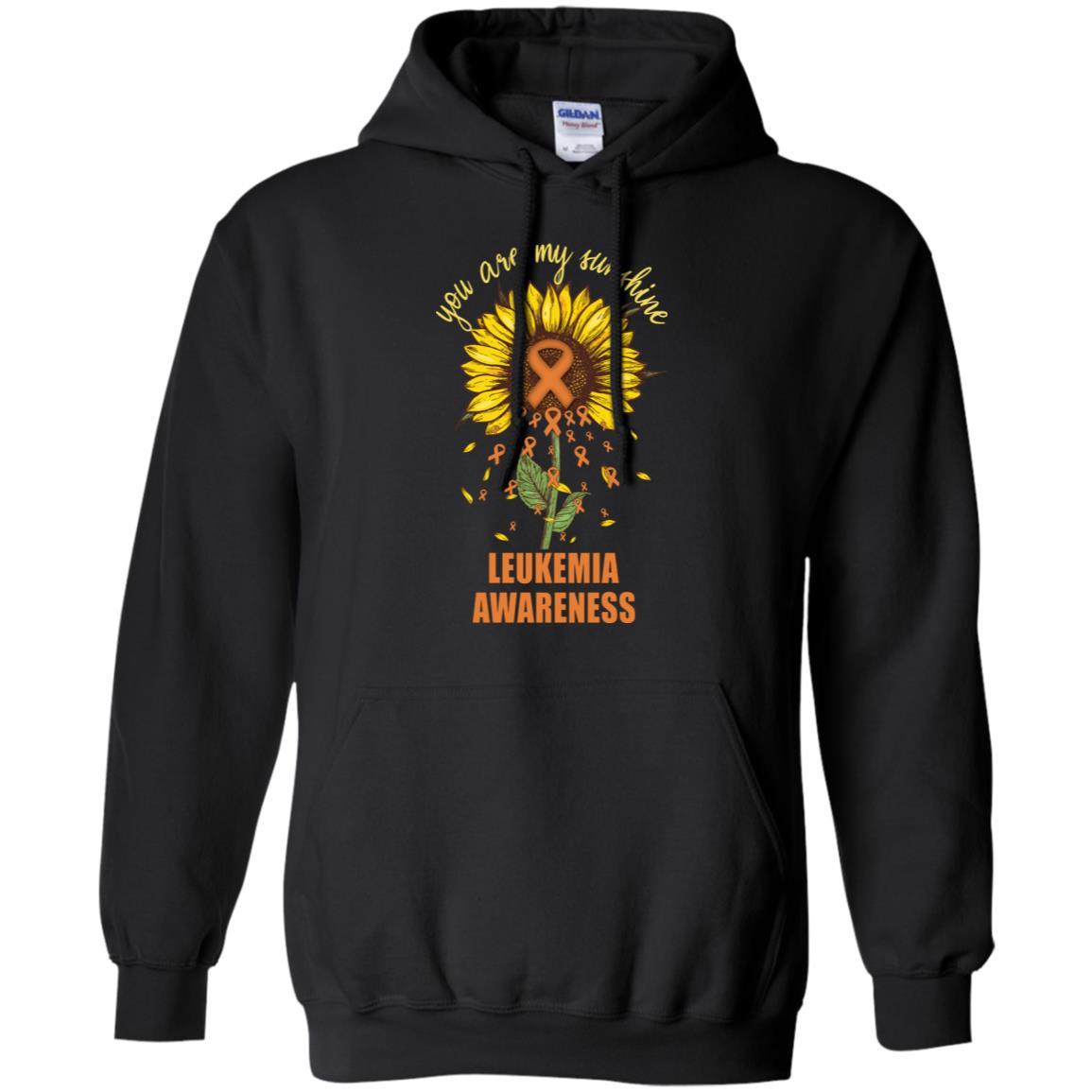 You Are My Sunshine Leukemia Awareness-T-Shirt & Hoodie-Pullover Hoodie-Black