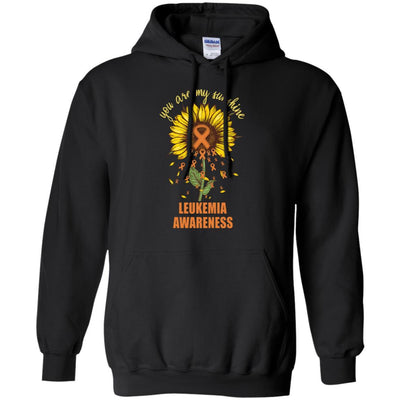 You Are My Sunshine Leukemia Awareness-T-Shirt & Hoodie-Pullover Hoodie-Black