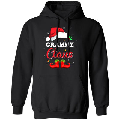 Santa Grammy Claus Matching Family Pajamas Christmas Gifts-T-Shirt & Sweatshirt-Pullover Hoodie-Black
