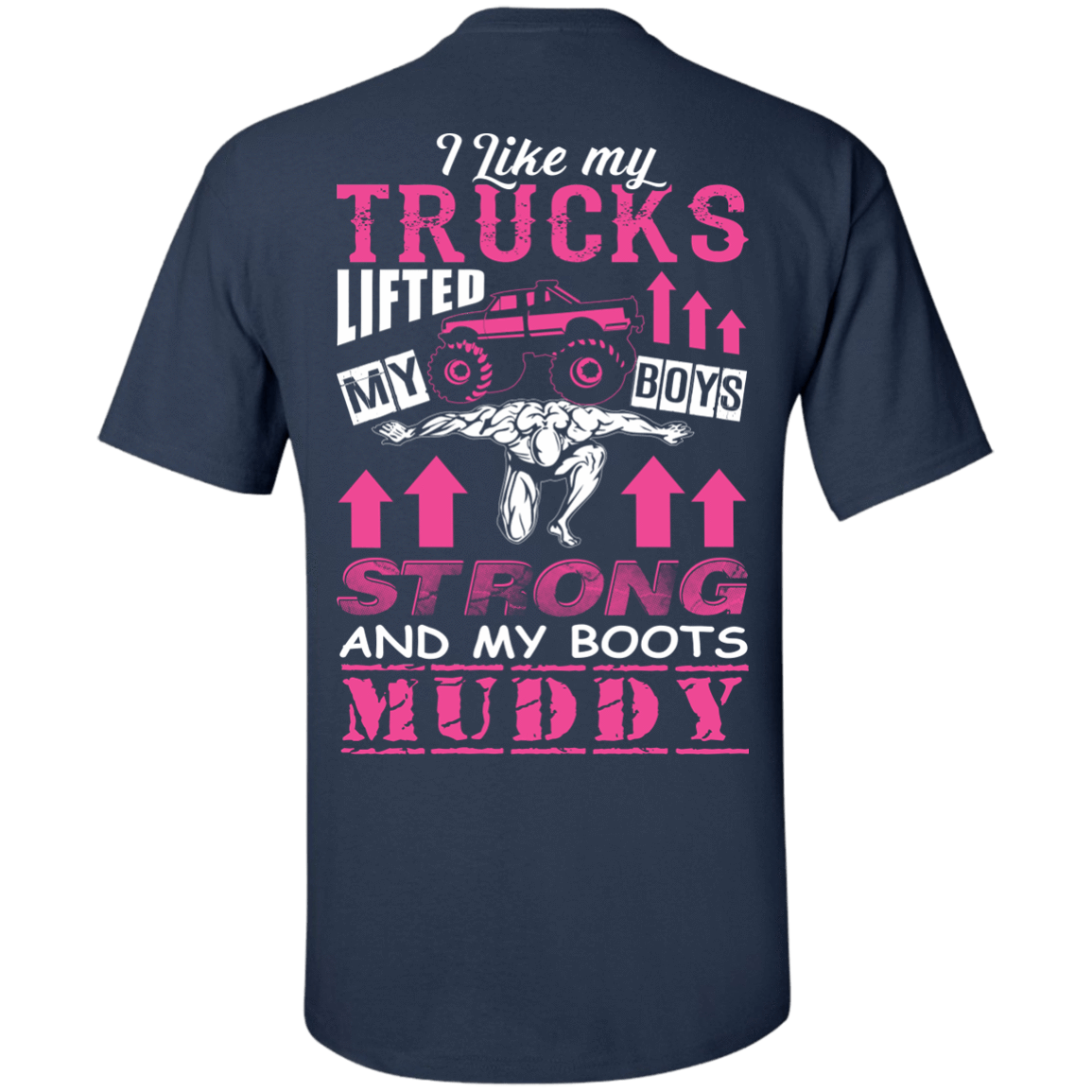 I Like My Trucks-T-Shirt & Hoodie-Classic T-Shirt-Navy