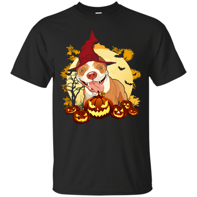 Pitbull Halloween Pumpkin-T-Shirt & Hoodie-Classic T-Shirt-Black