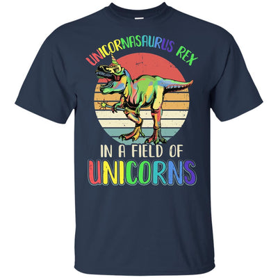Be A Unicornasaurus Rex In A Field Of Unicorns Youth-Youth Shirt-Youth T-Shirt-Navy