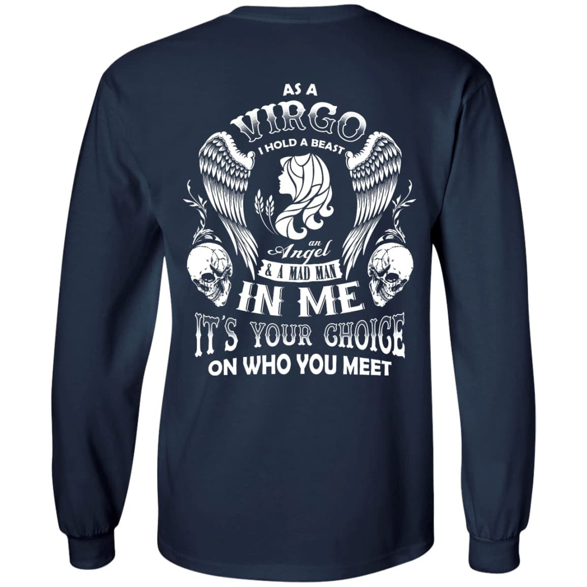 As A Virgo I Hold A Beast An Angel A Madman In Me-T-Shirt & Hoodie-