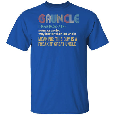 Gruncle For Great Uncles Definition Awesome Vintage Gift-T-Shirt & Hoodie-Classic T-Shirt-Royal