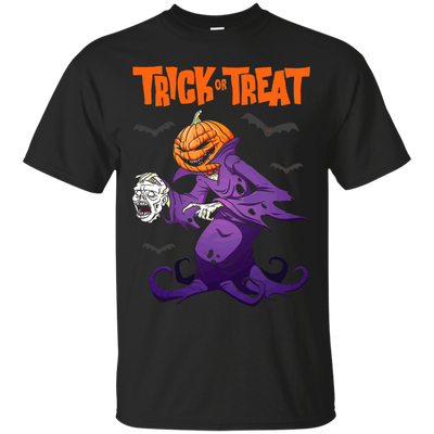 Trick Or Treat Pumpkin Zombie Halloween-T-Shirt & Hoodie-Classic T-Shirt-Black