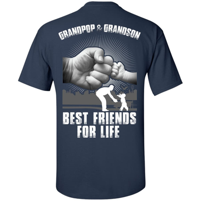 Grandpop And Grandson Best Friends For Life-T-Shirt & Hoodie-Classic T-Shirt-Navy
