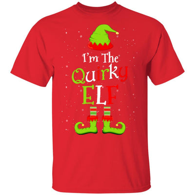 I'm The Quirky Elf Family Matching Funny Christmas Group Gift-T-Shirt & Sweatshirt-Classic T-Shirt-Red