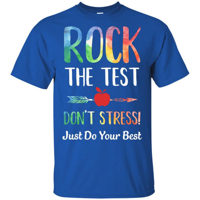 Rock The Test Funny School Professor Teacher Joke-T-Shirt & Hoodie-Classic T-Shirt-Royal