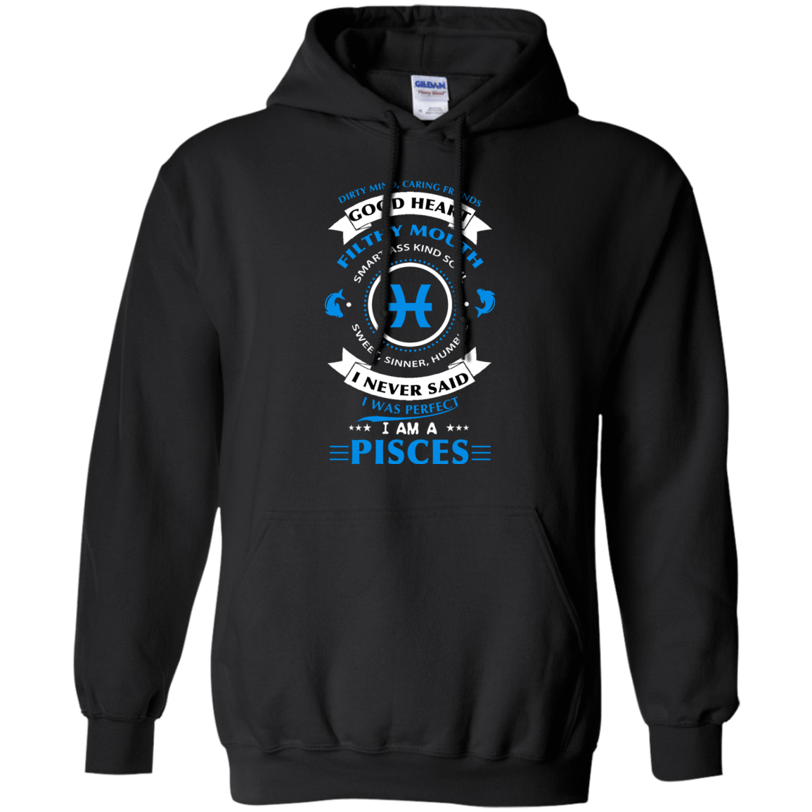 I'm A Pisces-T-Shirt & Hoodie-Pullover Hoodie-Black
