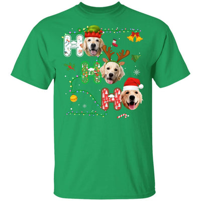 Christmas Ho Ho Ho Golden Retriever Lover Funny Xmas Gift-T-Shirt & Sweatshirt-Classic T-Shirt-Irish Green
