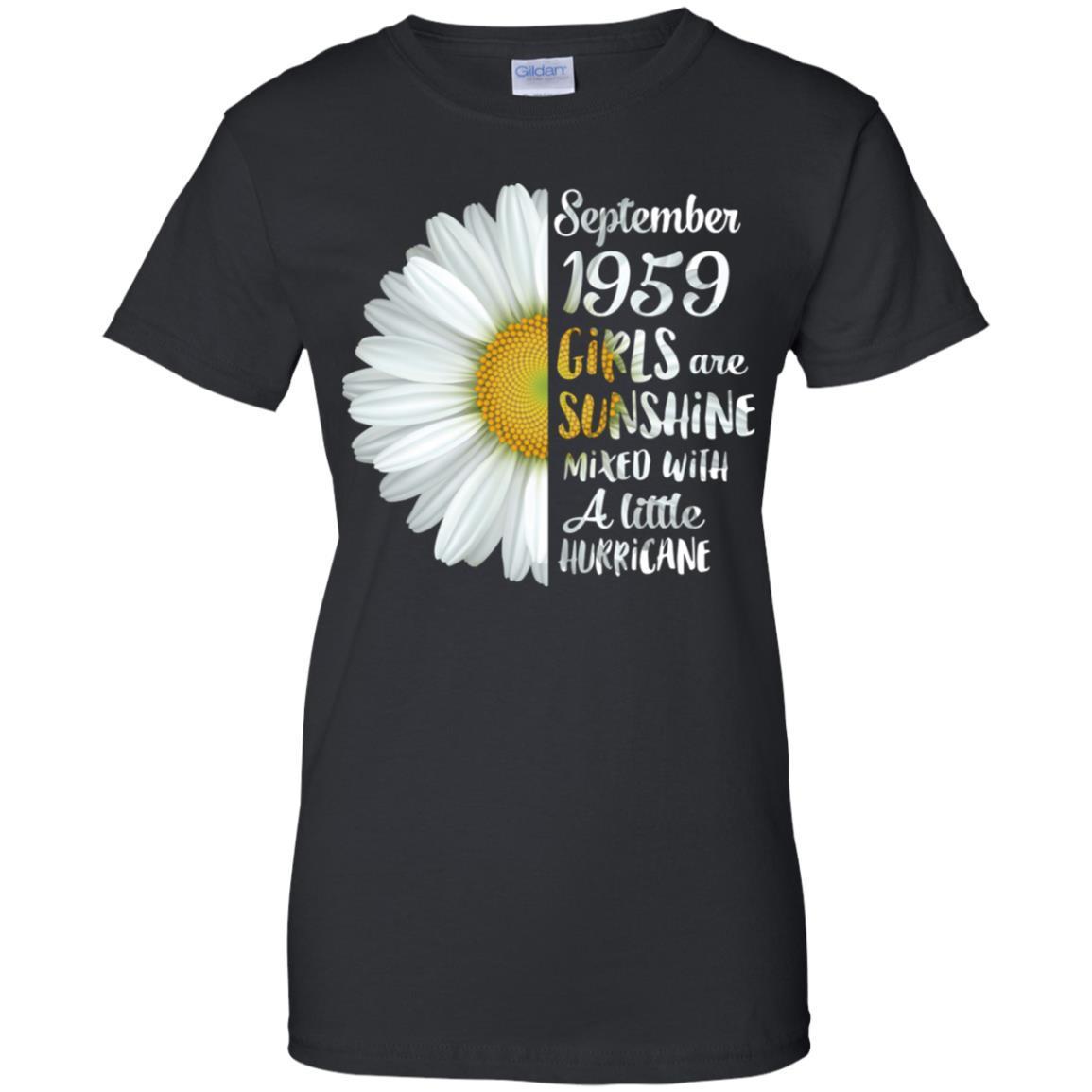 September Girls 1959 62th Birthday Gifts-T-Shirt & Tank Top-Women's T-Shirt-Black