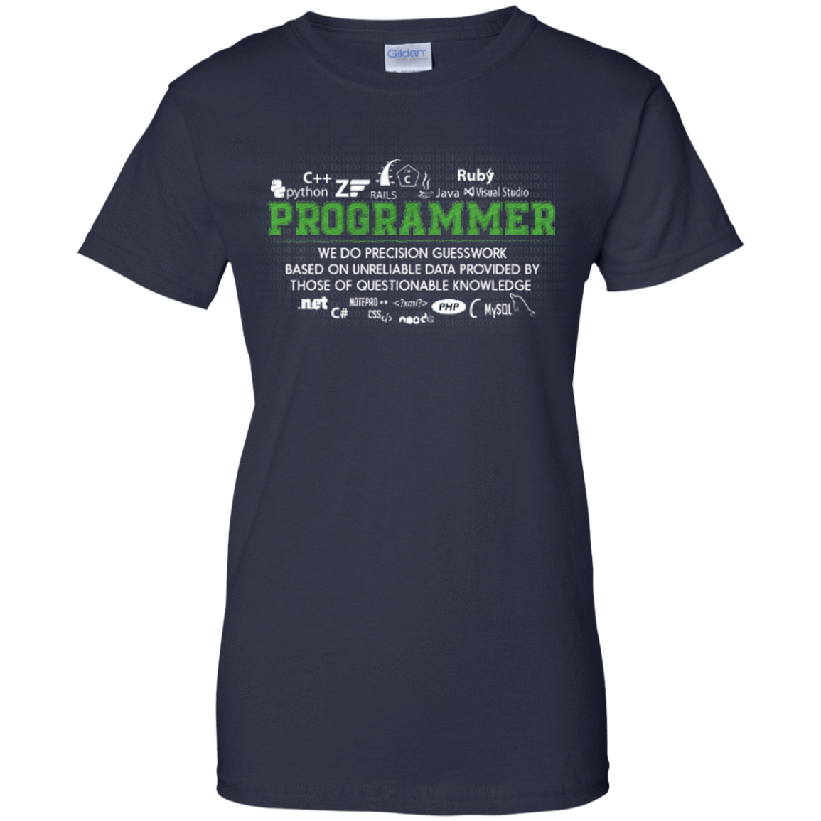 I'm A Programmer-T-Shirt & Hoodie-Women's T-Shirt-Navy