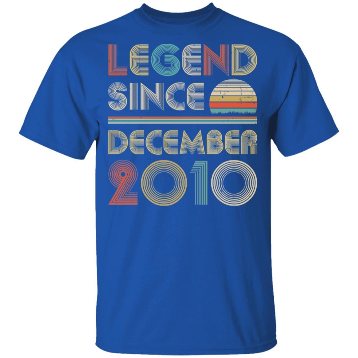 Legend Since December 2010 Vintage 11th Birthday Gifts Youth-Youth Shirt-Youth T-Shirt-Royal
