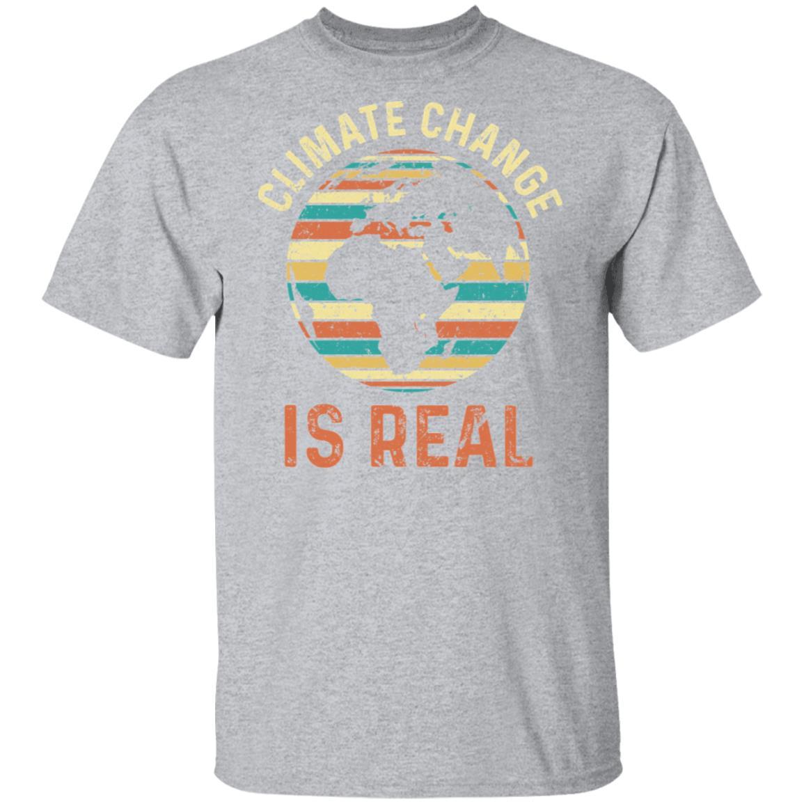 Climate Change Is Real Environmental Concerned-T-Shirt & Hoodie-Classic T-Shirt-Sport Grey