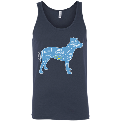 Proper Way To Pet A Dog Pitbull Lover-T-Shirt & Hoodie-Unisex Tank-Navy