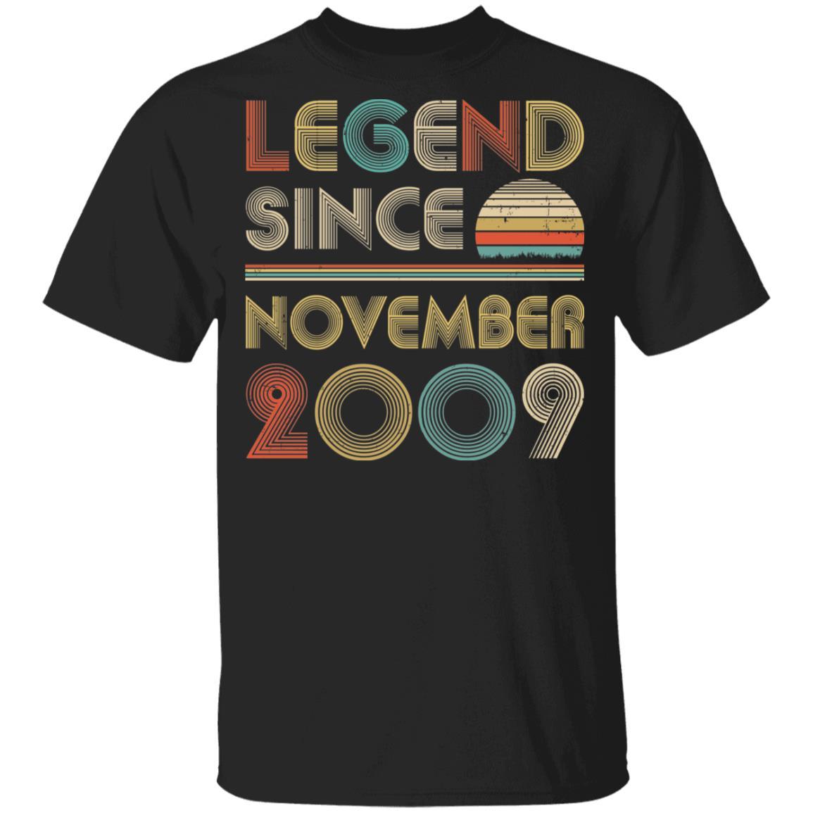 Legend Since November 2009 Vintage 13th Birthday Gifts Youth
