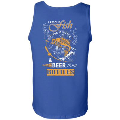 I Rescue Fish From Water Beer From Bottles-T-Shirt & Hoodie-Unisex Tank-Royal