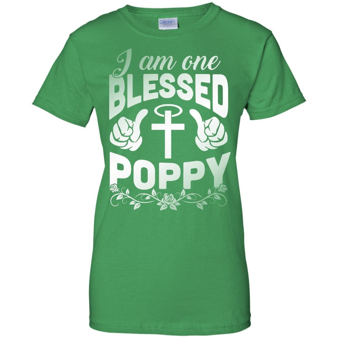 I Am One Blessed Poppy-T-Shirt & Hoodie-Women's T-Shirt-Irish Green