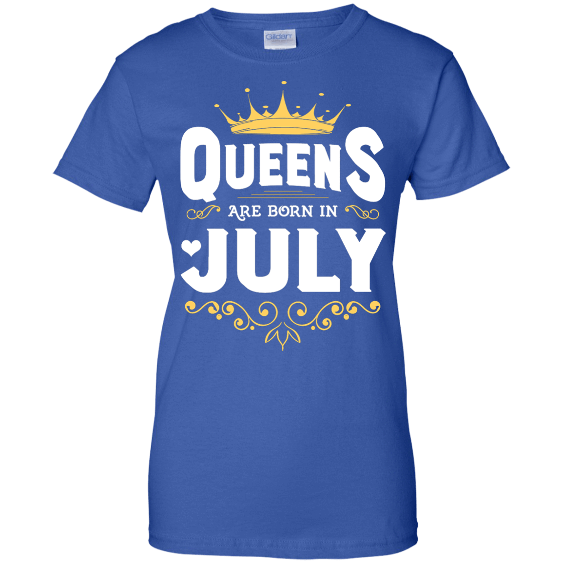 Queens Are Born In July-T-Shirt & Hoodie-Women's T-Shirt-Royal