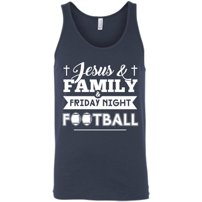 JESUS FAMILY Friday night FOOTBALL-T-Shirt & Hoodie-Unisex Tank-Navy